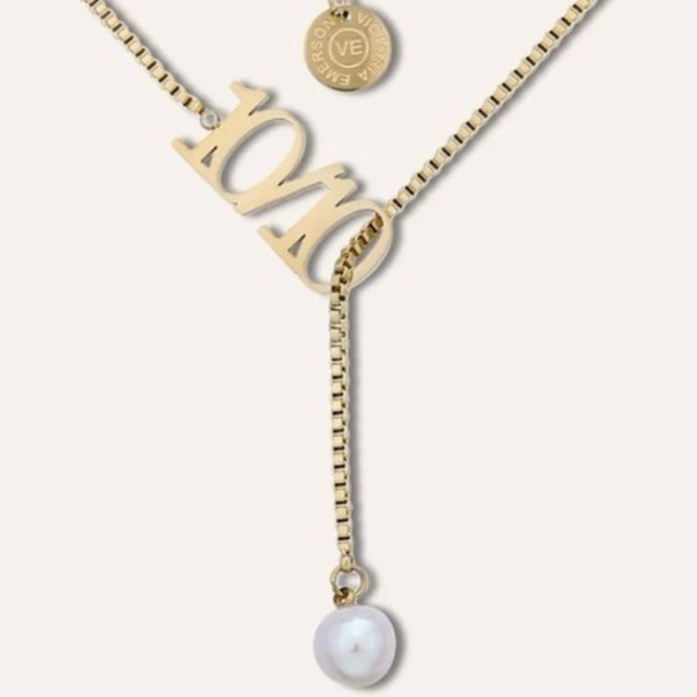 💕New freshwater Pearl lariat necklace.